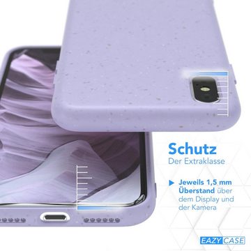 EAZY CASE Handyhülle Bio Case kompatibel mit Apple iPhone 5,8 Zoll, Handy Etui nachhaltig Bumper mit Kameraschutz cover Violett / Lila