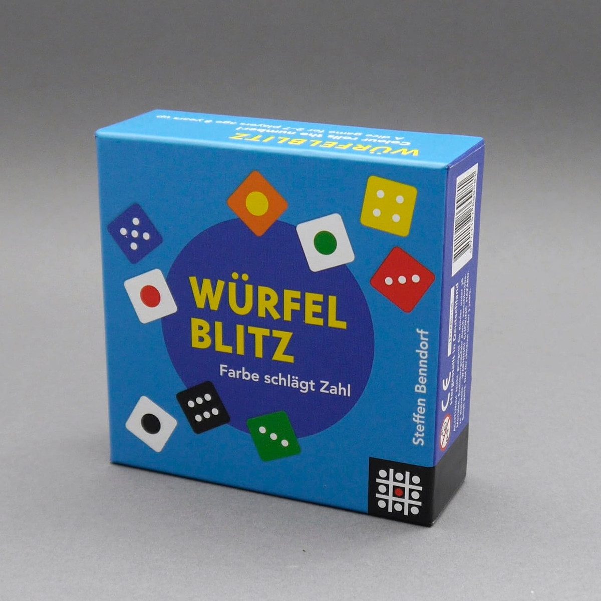 Helvetiq Spiel WÜRFELBLITZ - Farbe schlägt Zahl, Würfelspiel, Holzspiel