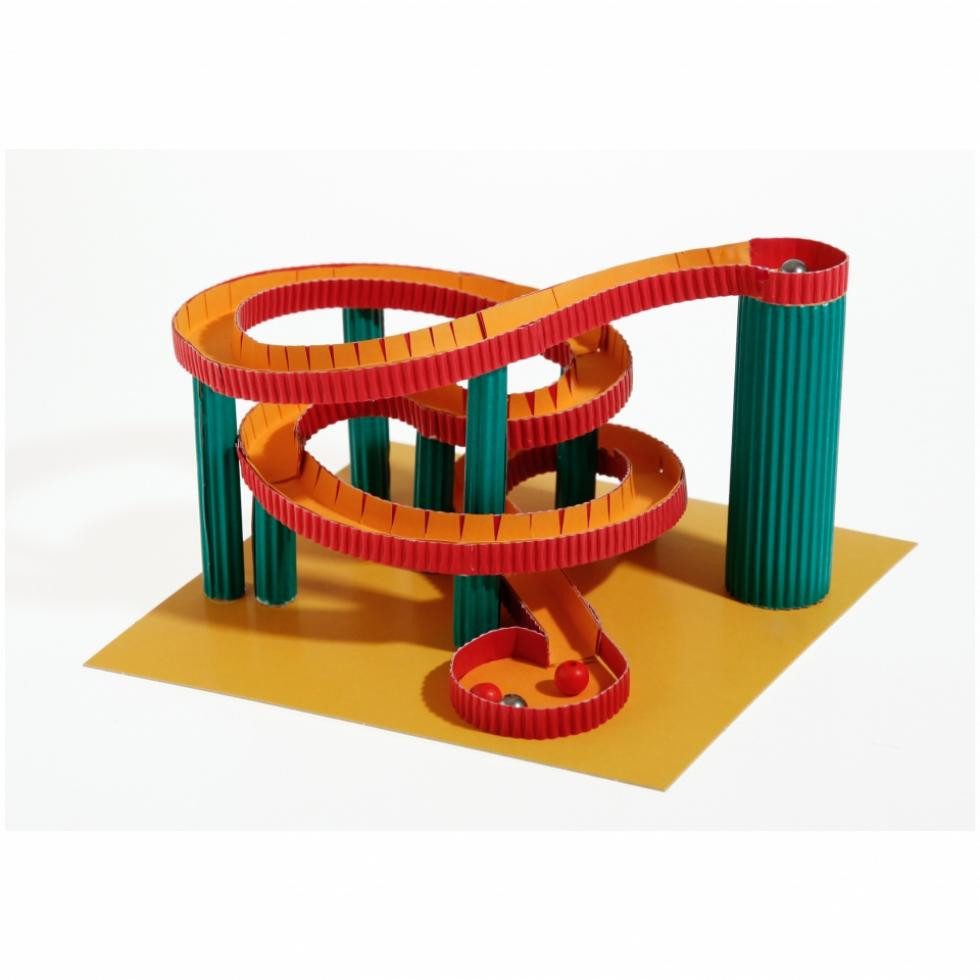 Spielzeug Kraul Spiel, Die kleine Papierkugelbahn - deutsch