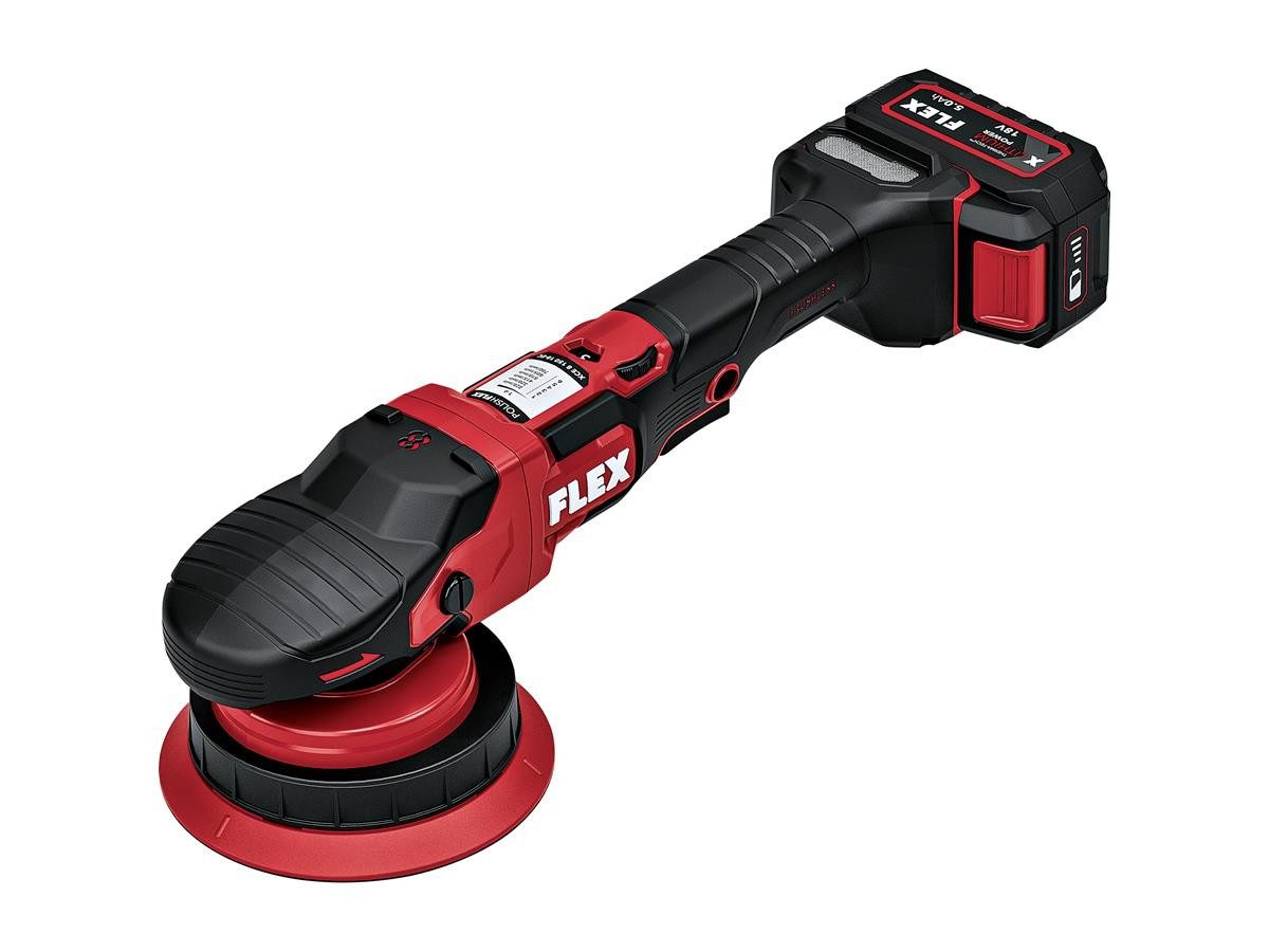 Flex Exzenter Poliermaschine XCE 2 8 18-EC, 225 min. U/min, 700 max. U/min, Ø 150 mm, (im Karton), bürstenloser Motor mit hohem Wirkungs- und Leistungsgrad