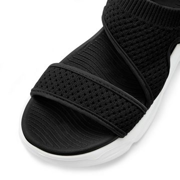 LASCANA Sandale Sandalette, Sommerschuh aus elastischem Textil besonders leicht VEGAN