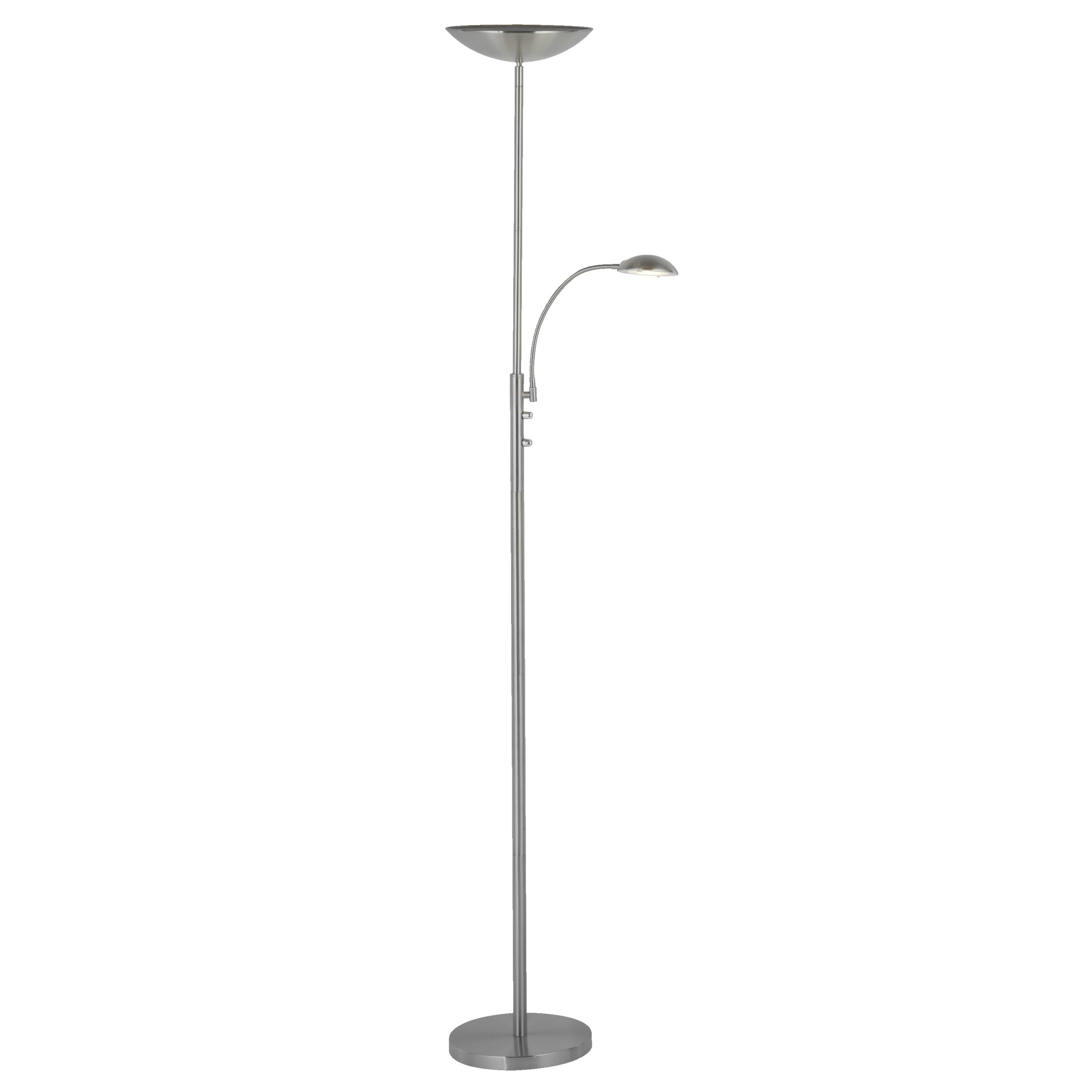 Lightbox Stehlampe, LED fest integriert, Warmweiß, Deckenfluter warmweißem Licht - Stehleuchte mit einstellbarem Lesearm