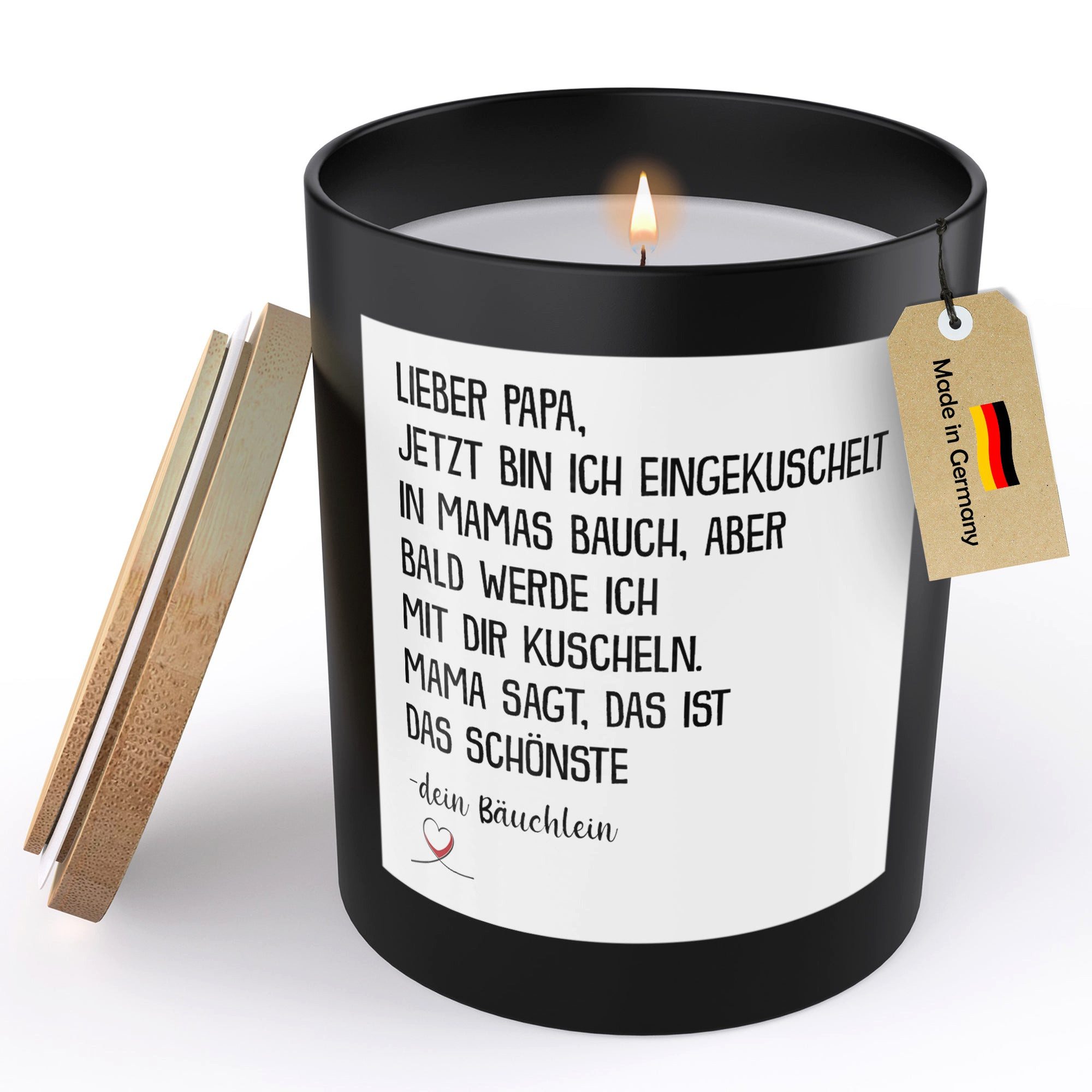 22Feels Duftkerze Deko Du Wirst Papa Schwangerschaft Geschenk Mann Werdende günstig online kaufen