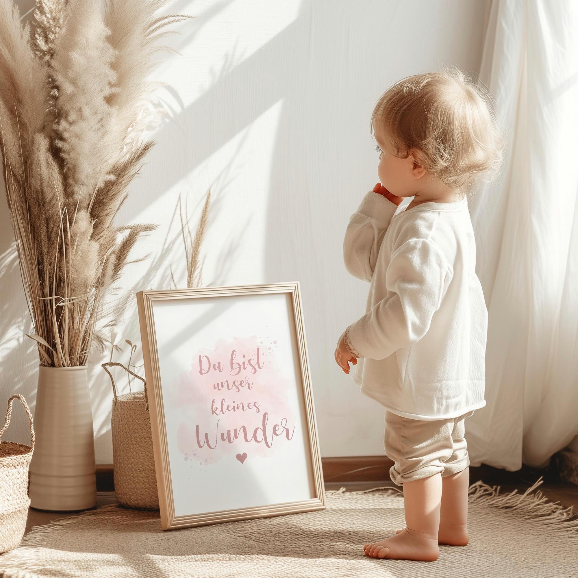 MeinBaby123® Poster Bilder Kinderzimmer, Poster Kinderzimmer Deko, Babyzimmer Deko, Spruch Wandbilder, Boho, Tiere – Bild 3 von 5