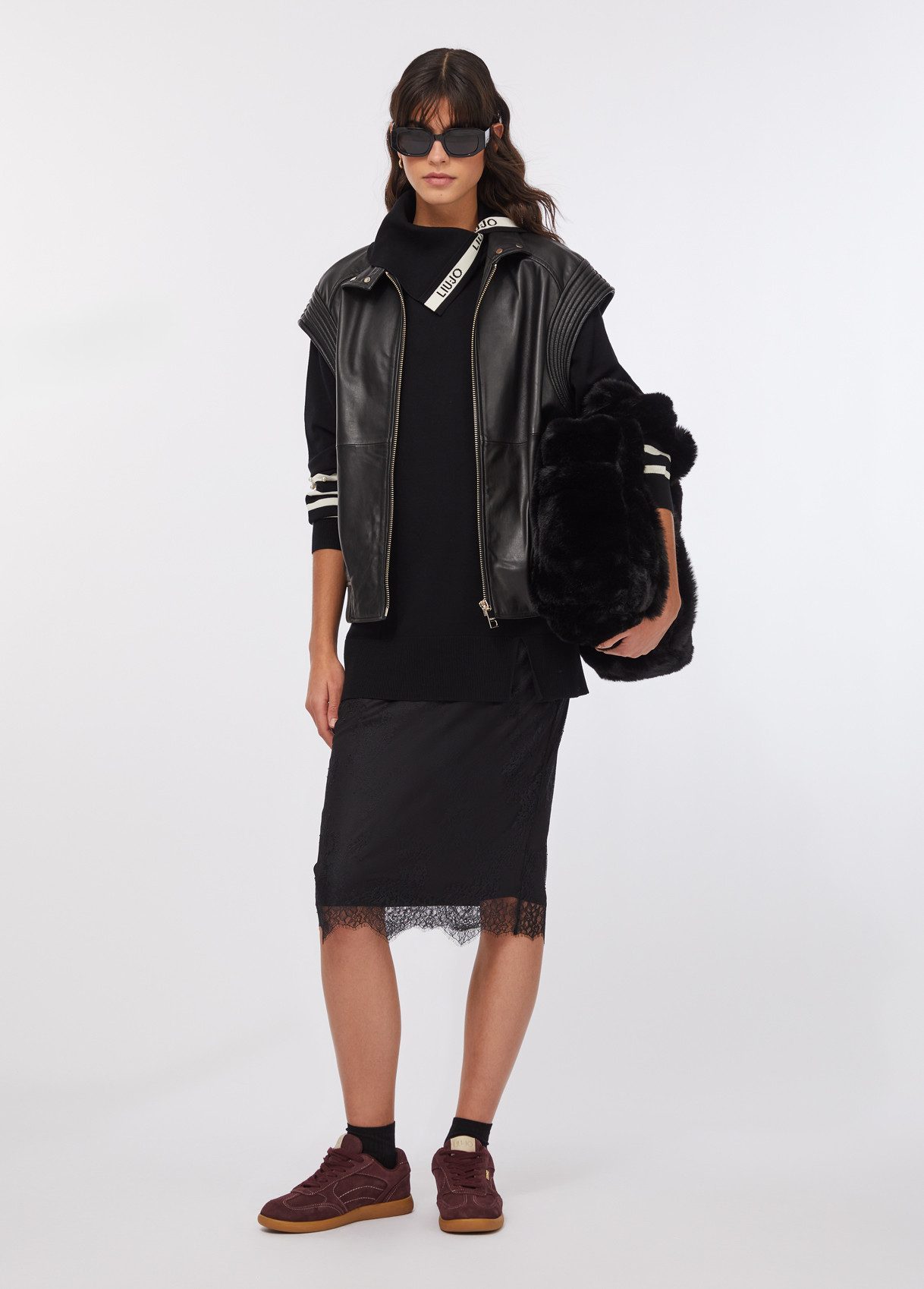 Liu Jo Strickpullover ? Strickpullover ? Feinstrick Oversize Pullover - ECS MAXI MAGLIA CHIU