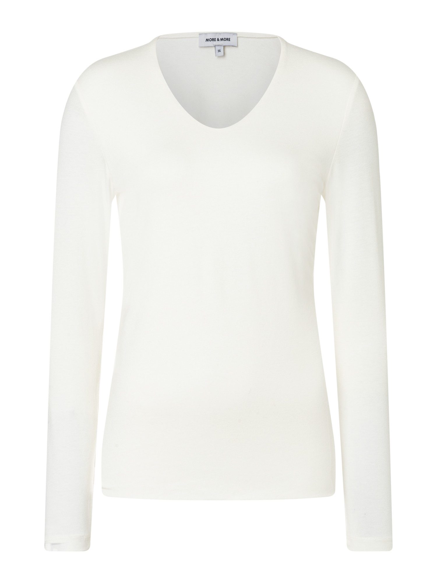 MORE&MORE Langarmshirt Basic-Stretch-Shirt günstig online kaufen