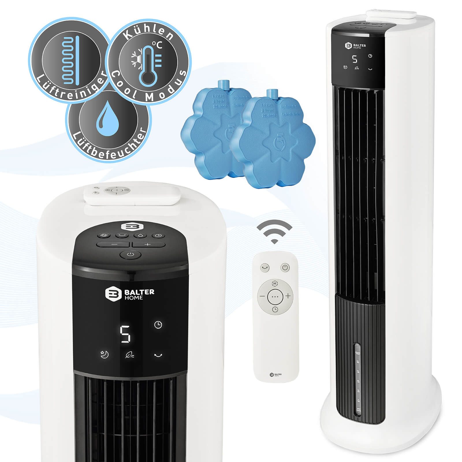 Balter Turmventilator VT-05, ‎Mobil, 4in1 Ventilator günstig online kaufen