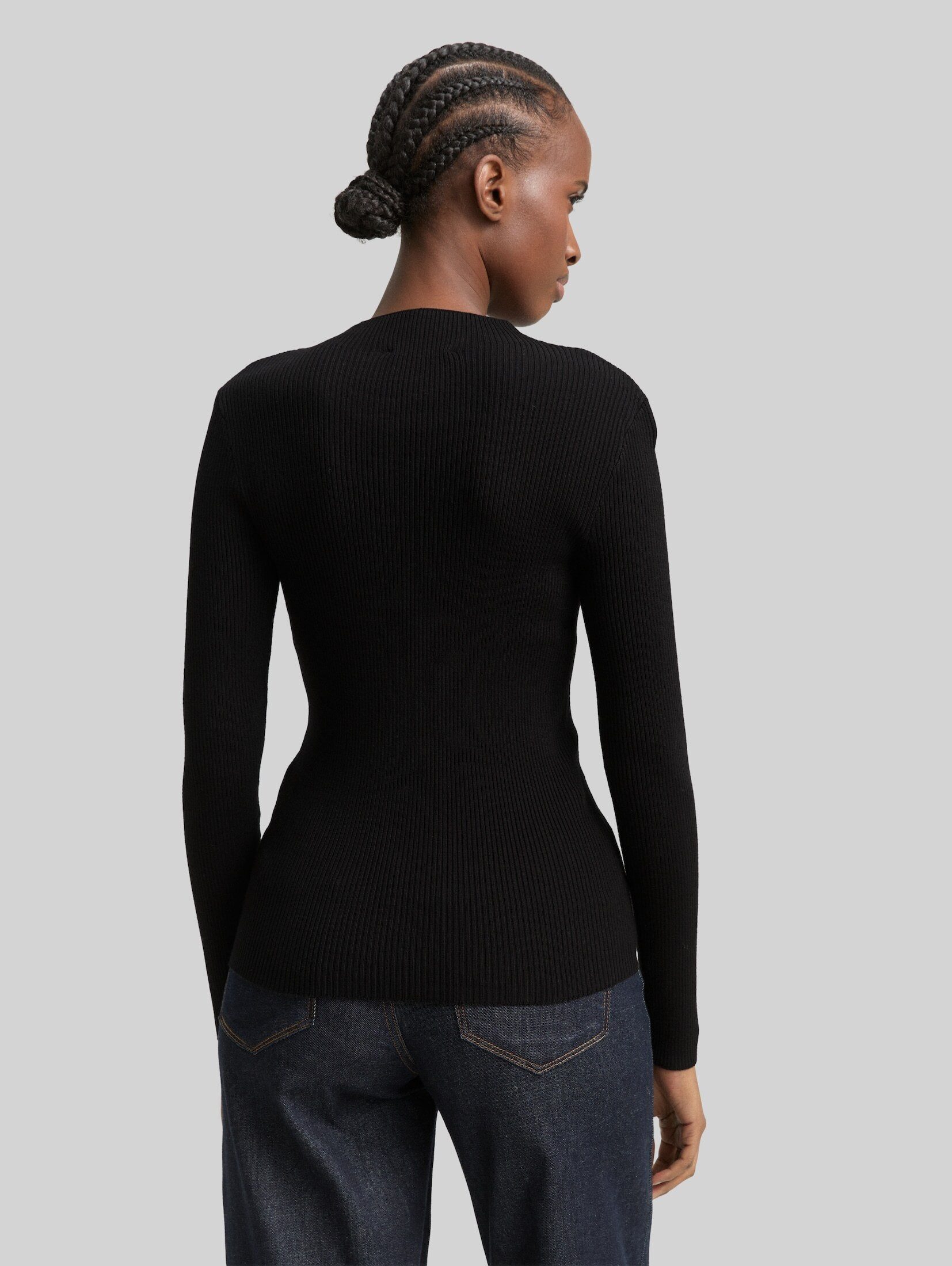 TOM TAILOR Denim Strickpullover Pullover & Strickjacken Tight Fit Strickpullover