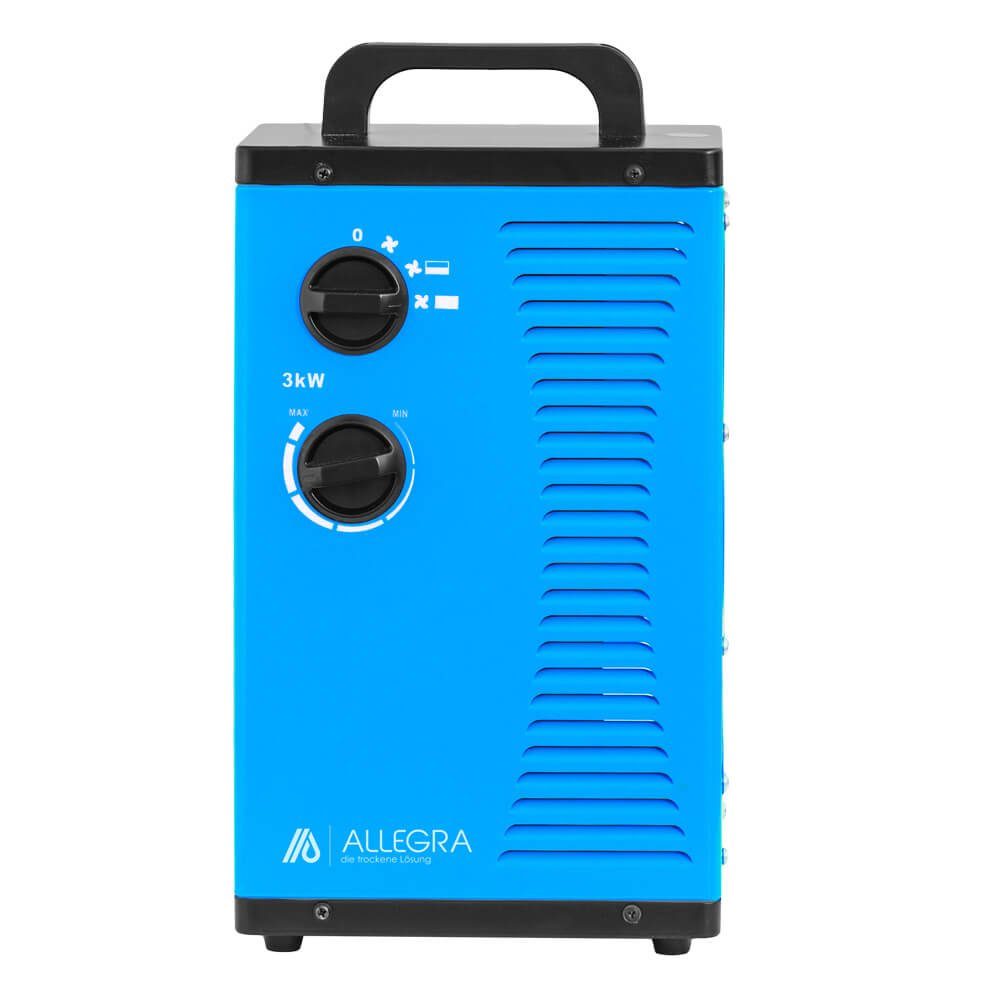 ALLEGRA Heizlüfter Heizlüfter AB-H32 - 3,0 kW - 230 V, Leistungsstarker Keramik-Heizlüfter mit bis zu 3000 W Heizleistung