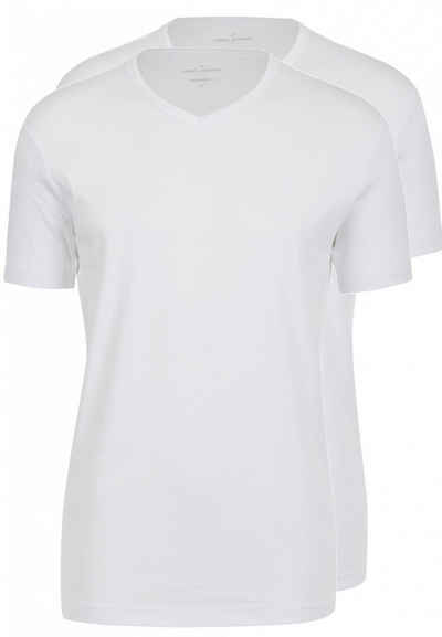 Daniel Hechter T-Shirt Basic V-Ausschnitt (2-tlg., 2er-Pack)