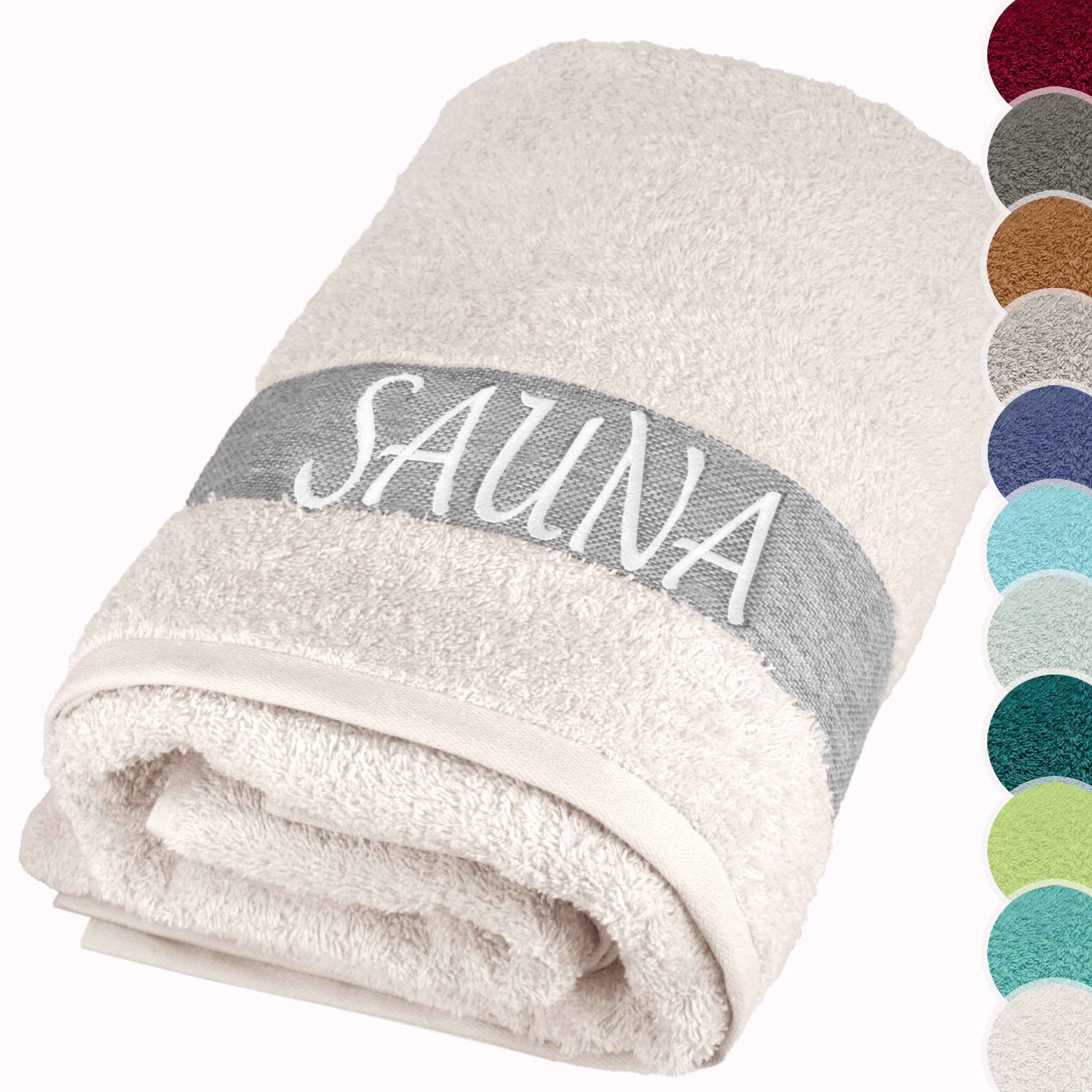 Lashuma Saunatuch XXL Handtuch Lima, (1-St), Premium Frottee Badetuch - Saunahandtuch 100x200 für Damen & Herren