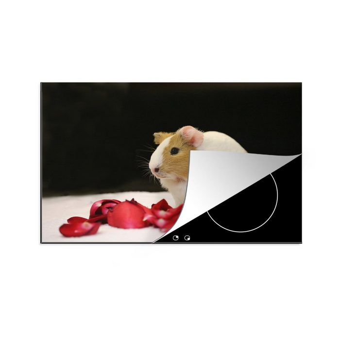 MuchoWow Herdblende-/Abdeckplatte Liebes Meerschweinchen Vinyl (1 tlg) Ceranfeldabdeckung für die küche Induktionsmatte