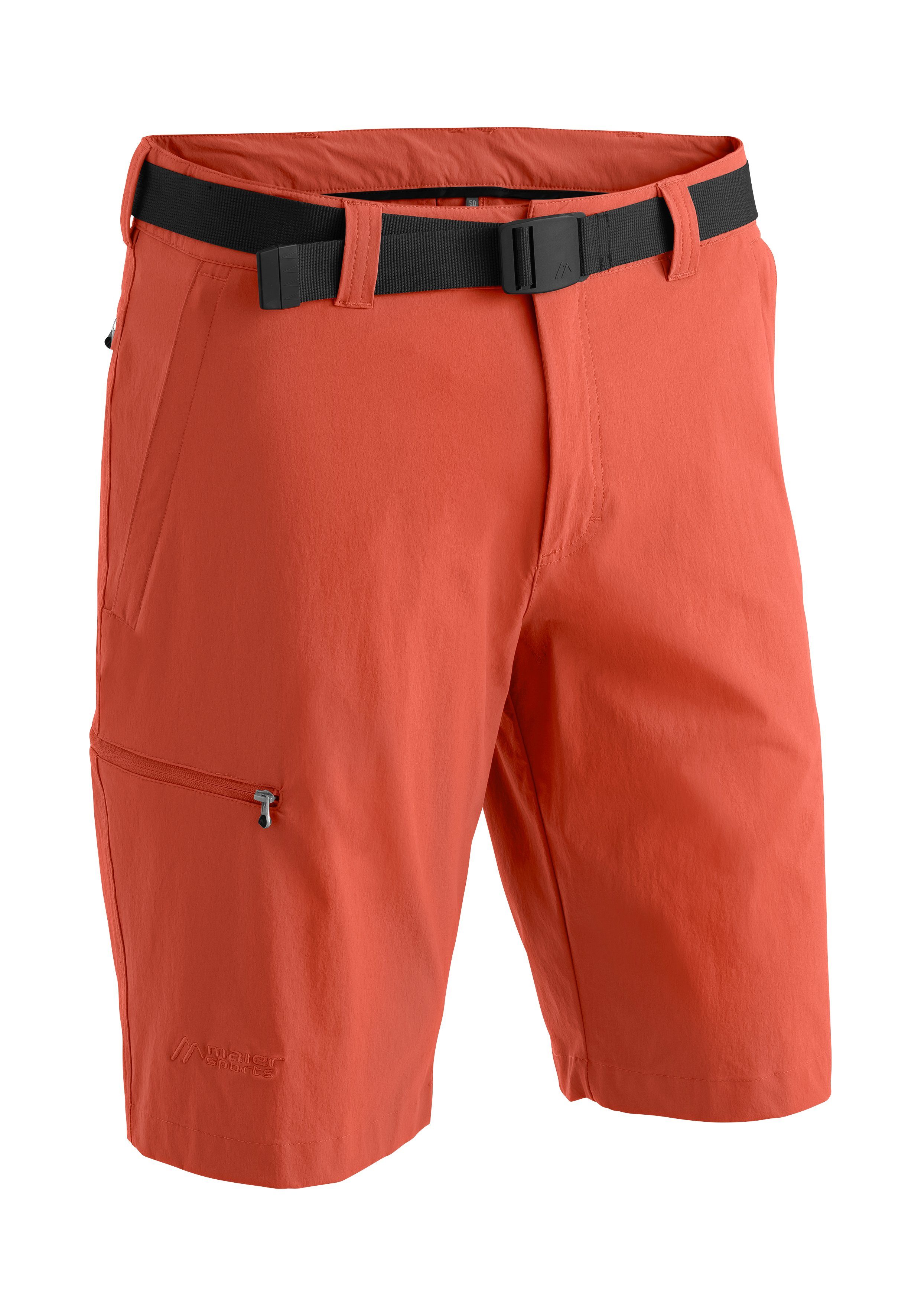 Maier Sports Funktionsshorts Huang kurze Wanderhose, ziegelrot Outdoor-Bermuda atmungsaktive Herren