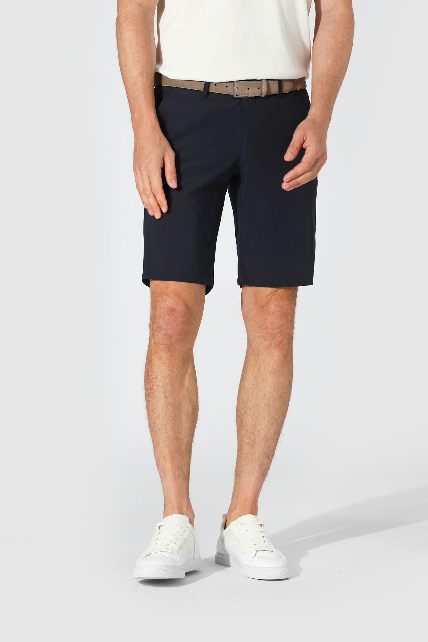 Hiltl Chinoshorts Trentino - Revolution Function, Slim-Fit, Polyamid-marineblau-48