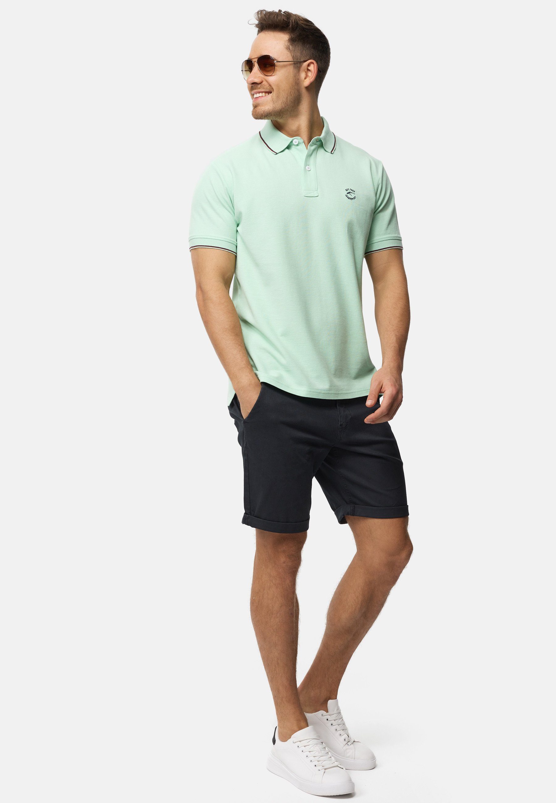 Indicode Poloshirt Herren Wallo Polo Shirt Herrenshirt 100% Baumwolle