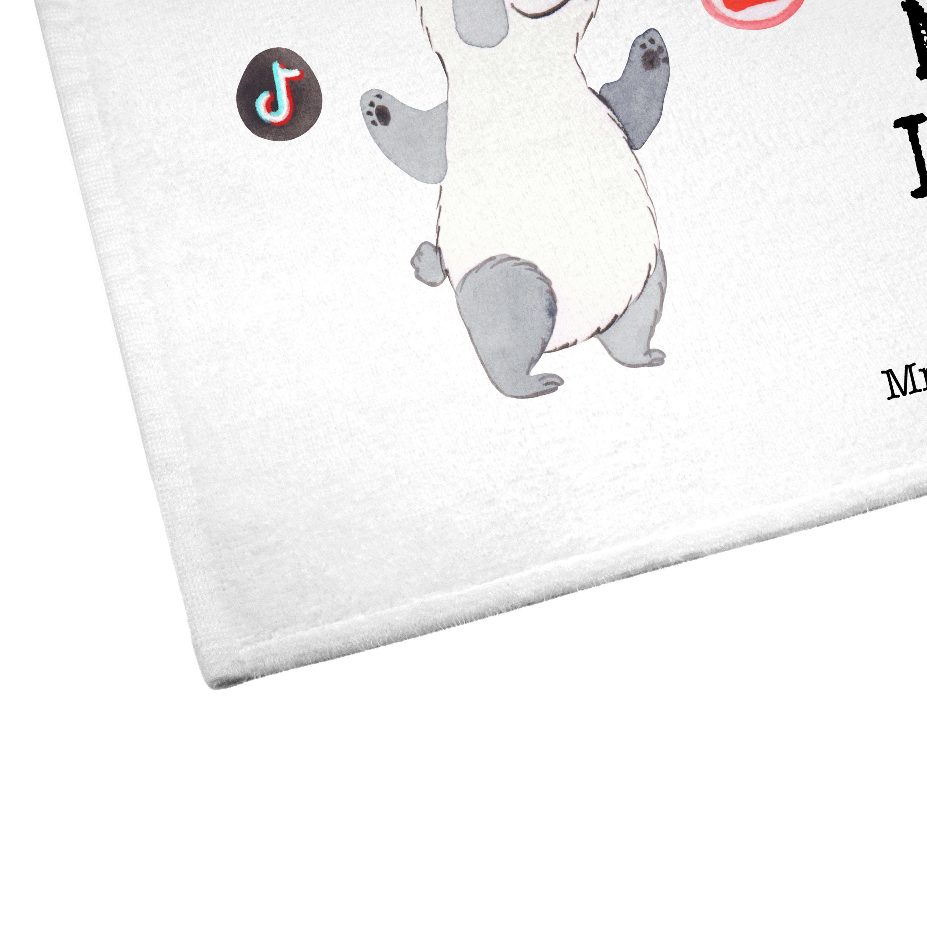 Panda Marketing Weiß aus - Online Handtuch & Manager Mrs. Mr. Kinder (1-St) Geschenk, H, Leidenschaft -