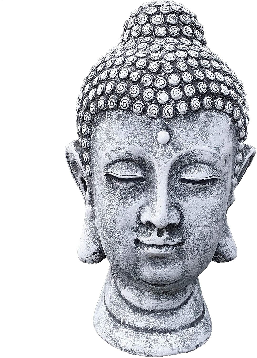 Gartenfigur Steinfigur Shiva Kopf