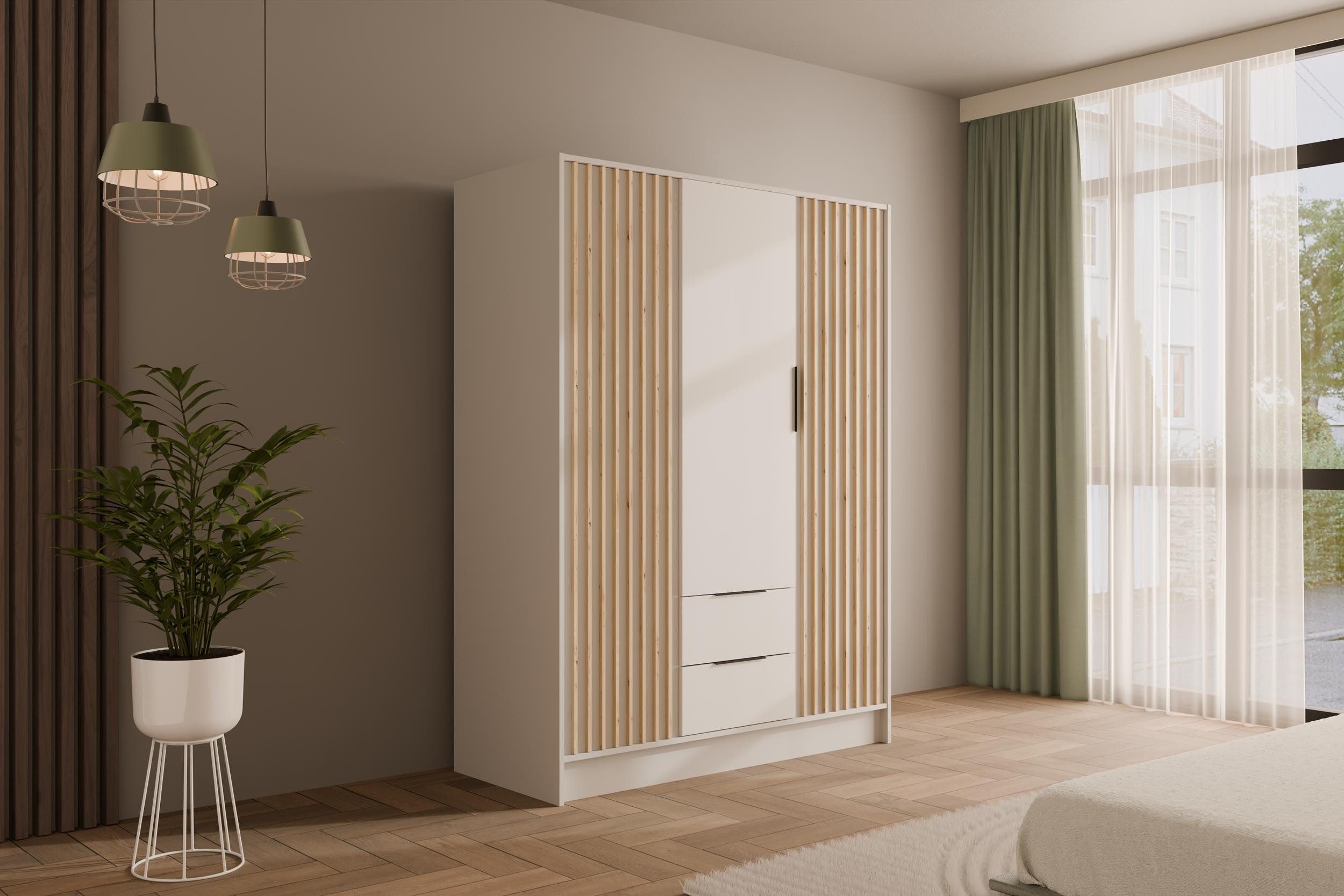 ALTDECOR Drehtürenschrank NELIA (Kleiderschrank Garderobenschrank mit günstig online kaufen