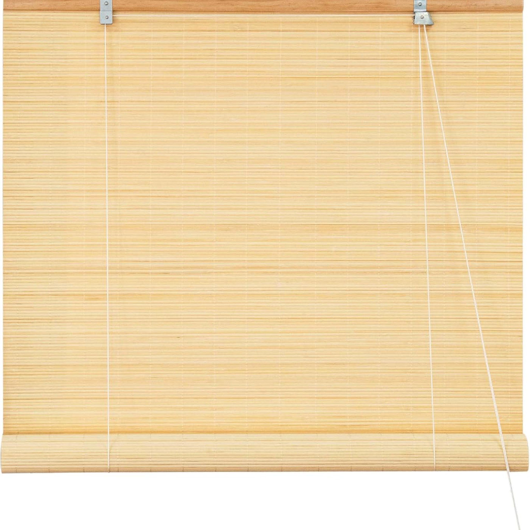 Rollo Bambusrollo Klemmfix, 40 x 130 cm, natur, Victoria M., verdunkelnd, ohne Bohren, freihängend, Klemmfix, Klemmfix, Bambus