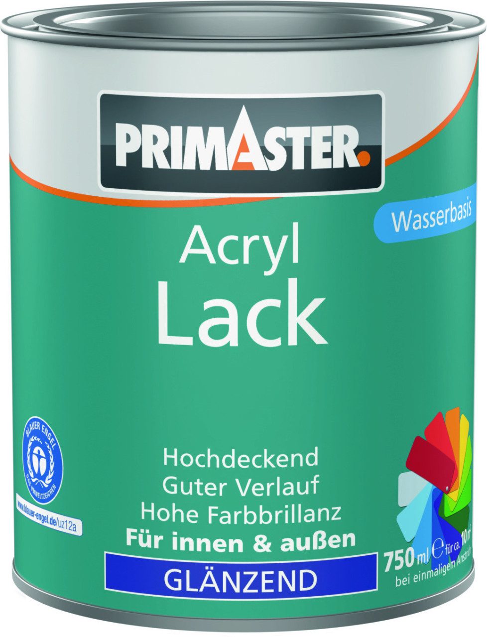 Primaster Acryl-Buntlack Primaster Acryl Lack anthrazit glänzend 750 ml