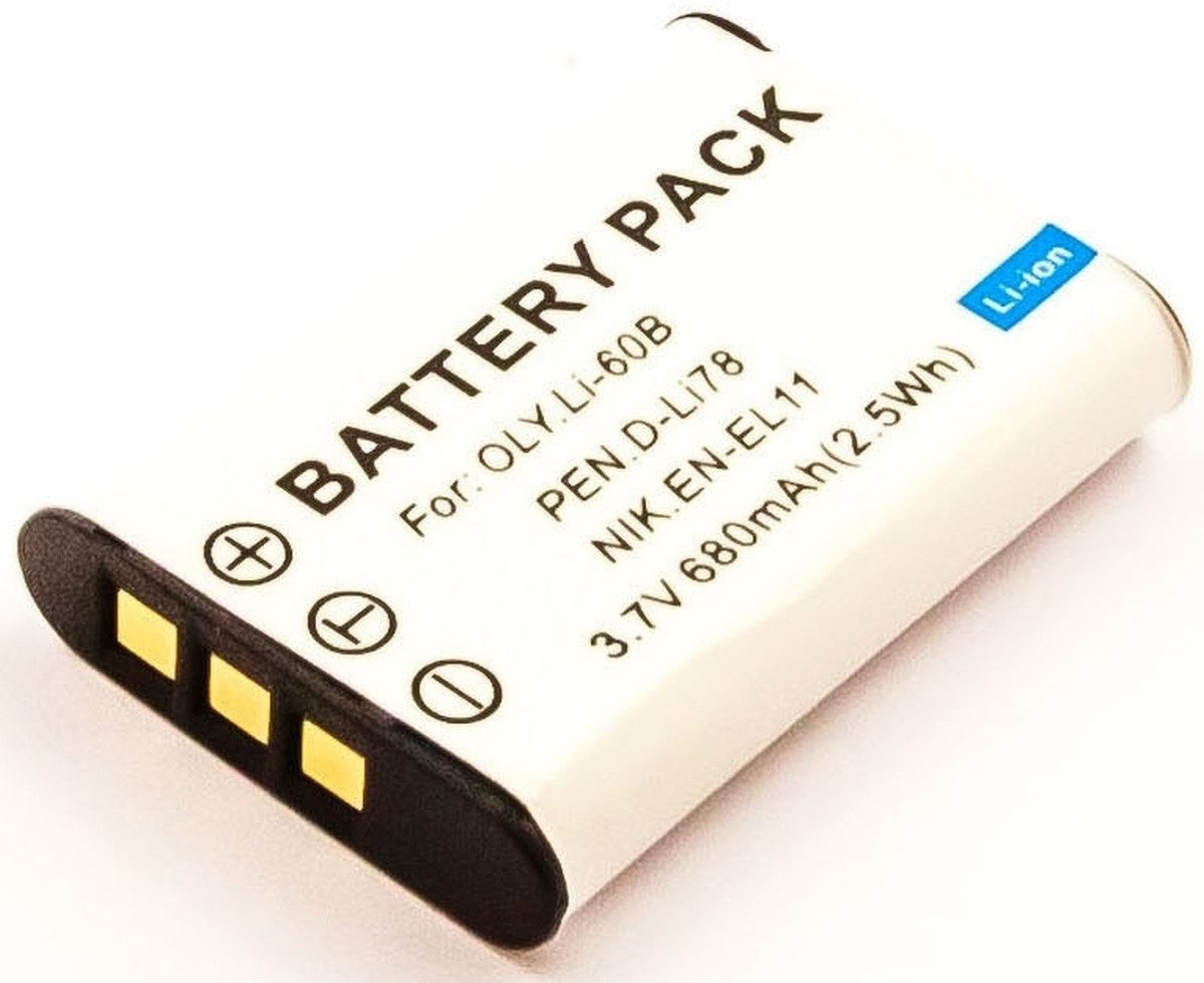 Akku für Sanyo Xacti VPC-E10GX Li-Ion 3,7 Volt 600 mAh schwarz Kamera-Akku