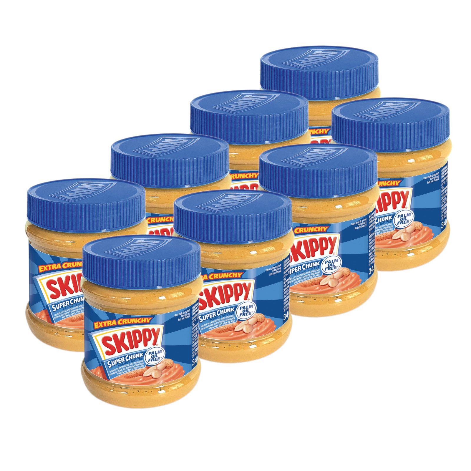 Skippy Nussaufstrich Erdnussbutter "Super-Chunk" Peanut Butter Crunchy, ohne Palmöl