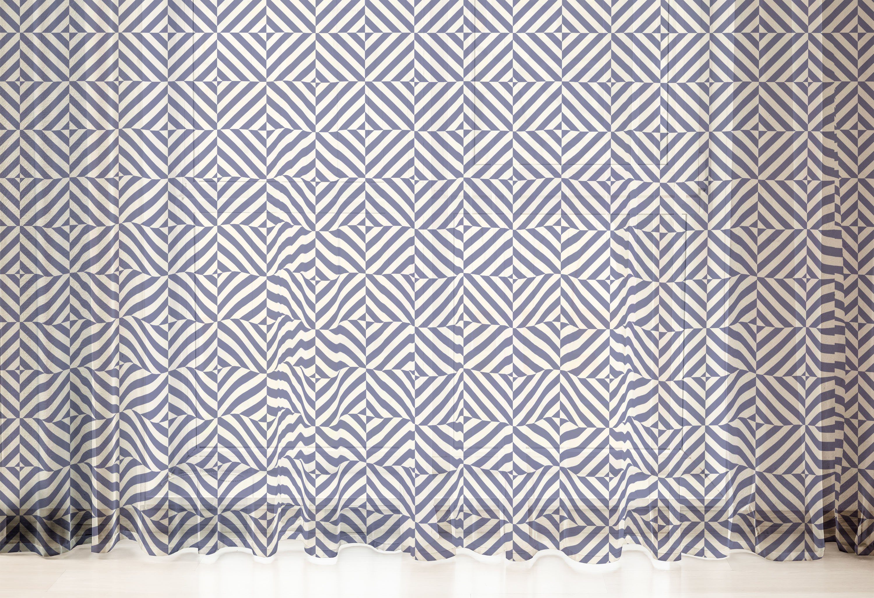 Gardine schiere Drapierung symmetrische Panels, für Geometrisch Party Abakuhaus, Hochzeit Muster 2