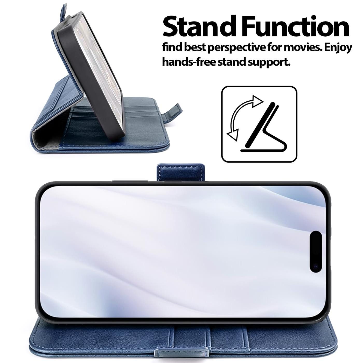 CoolGadget Handyhülle Book Case Elegance Tasche für Apple iPhone 17 6,3 Zoll, Hülle Magnet Klapphülle Flip Case für iPhone 17 Schutzhülle