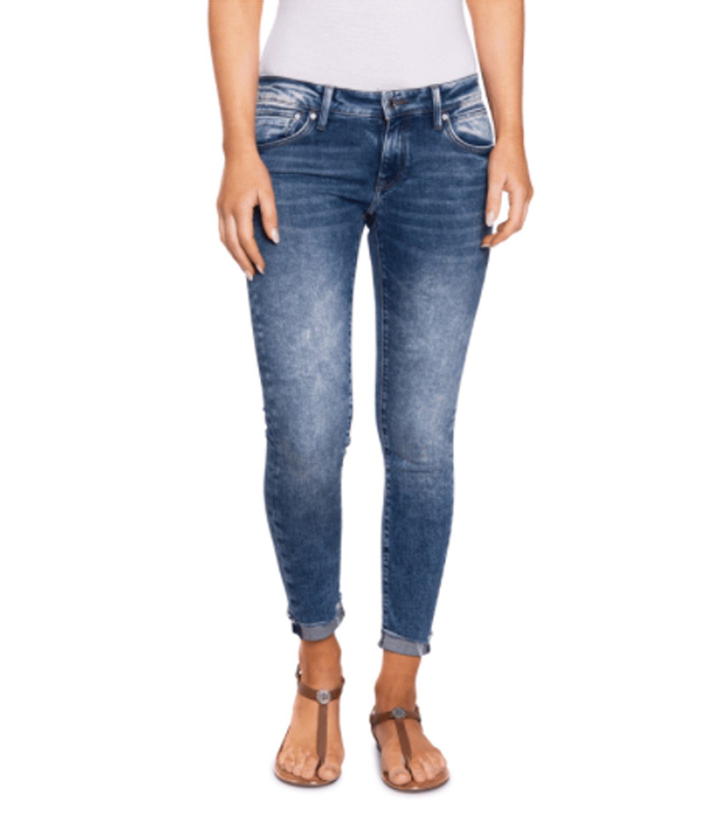 Mavi Regular-fit-Jeans »mavi Lexy Jeans coole Damen Super Skinny Hose mit  verkürztem Beinverlauf Freizeit-Hose Blau« online kaufen | OTTO