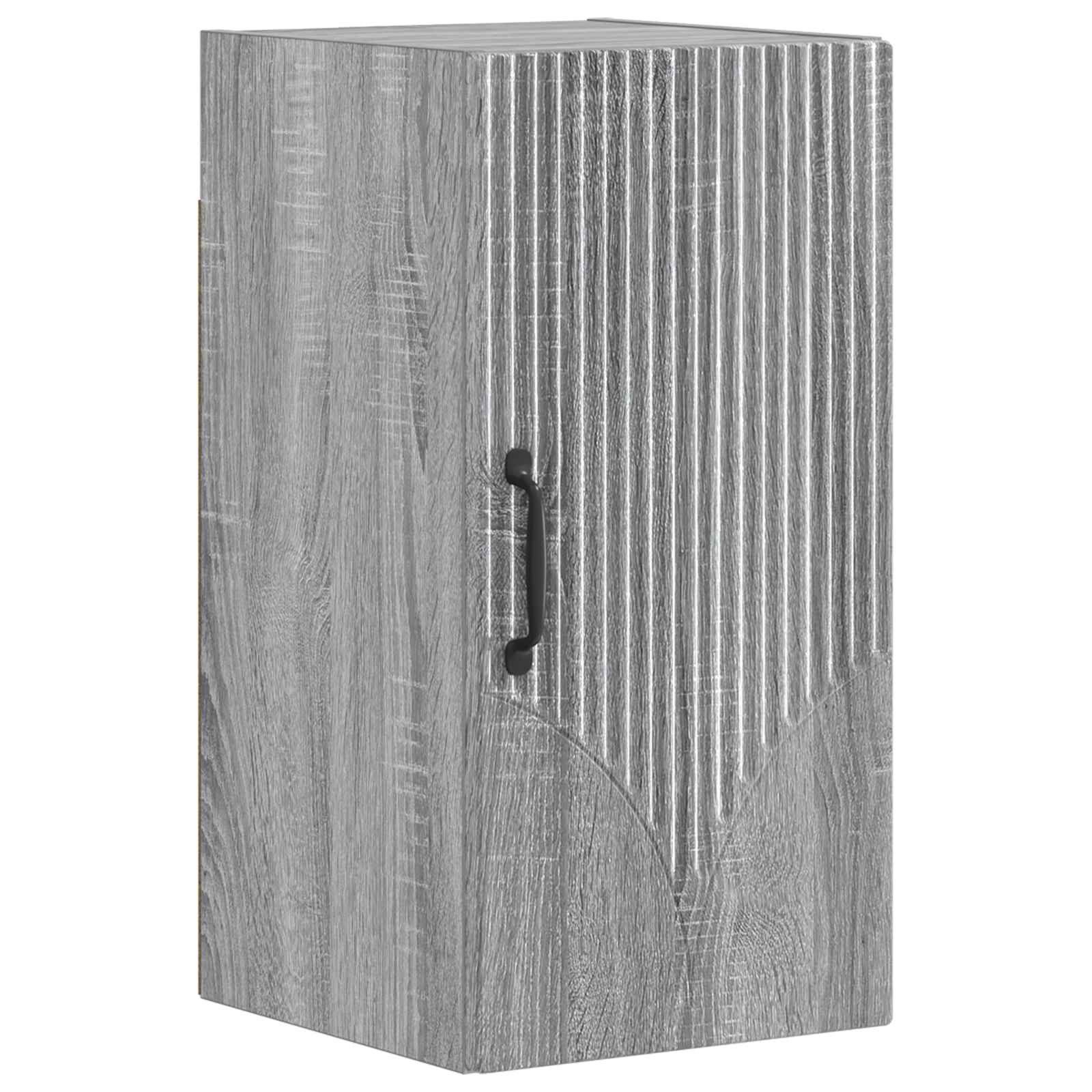 vidaXL Gartenlounge-Set 4-teiliges Badezimmer-Schrank-Set HOORN Sonoma-Grau