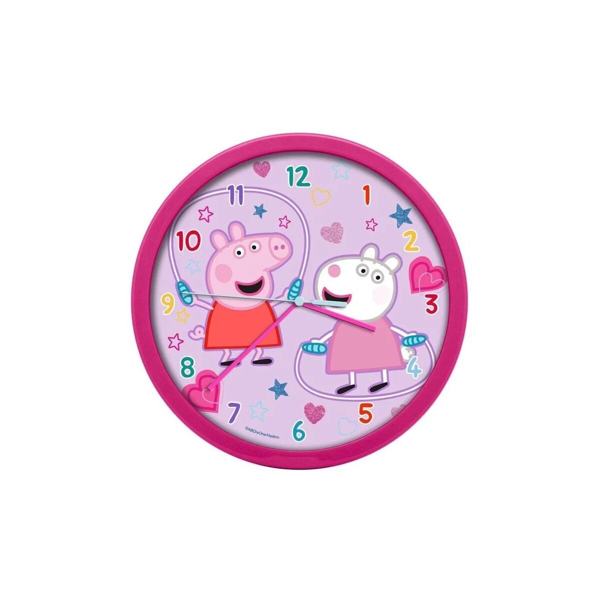 Peppa Pig Wanduhr Peppa Wutz Wanduhr 25 cm