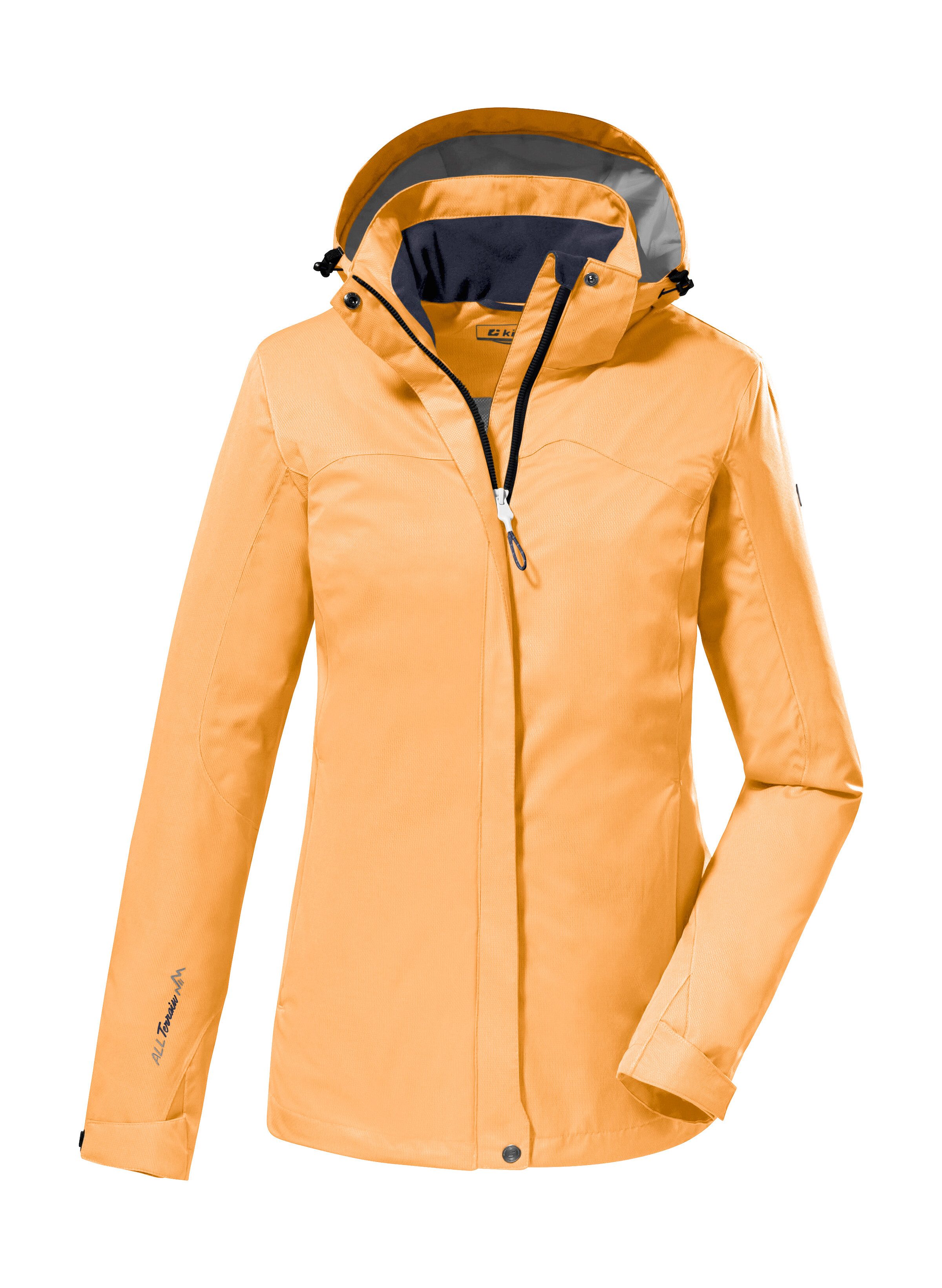 Killtec Outdoorjacke KOS 133 WMN JCKT Wasser- und winddichte Damenjacke mit abnehmbarer Kapuze