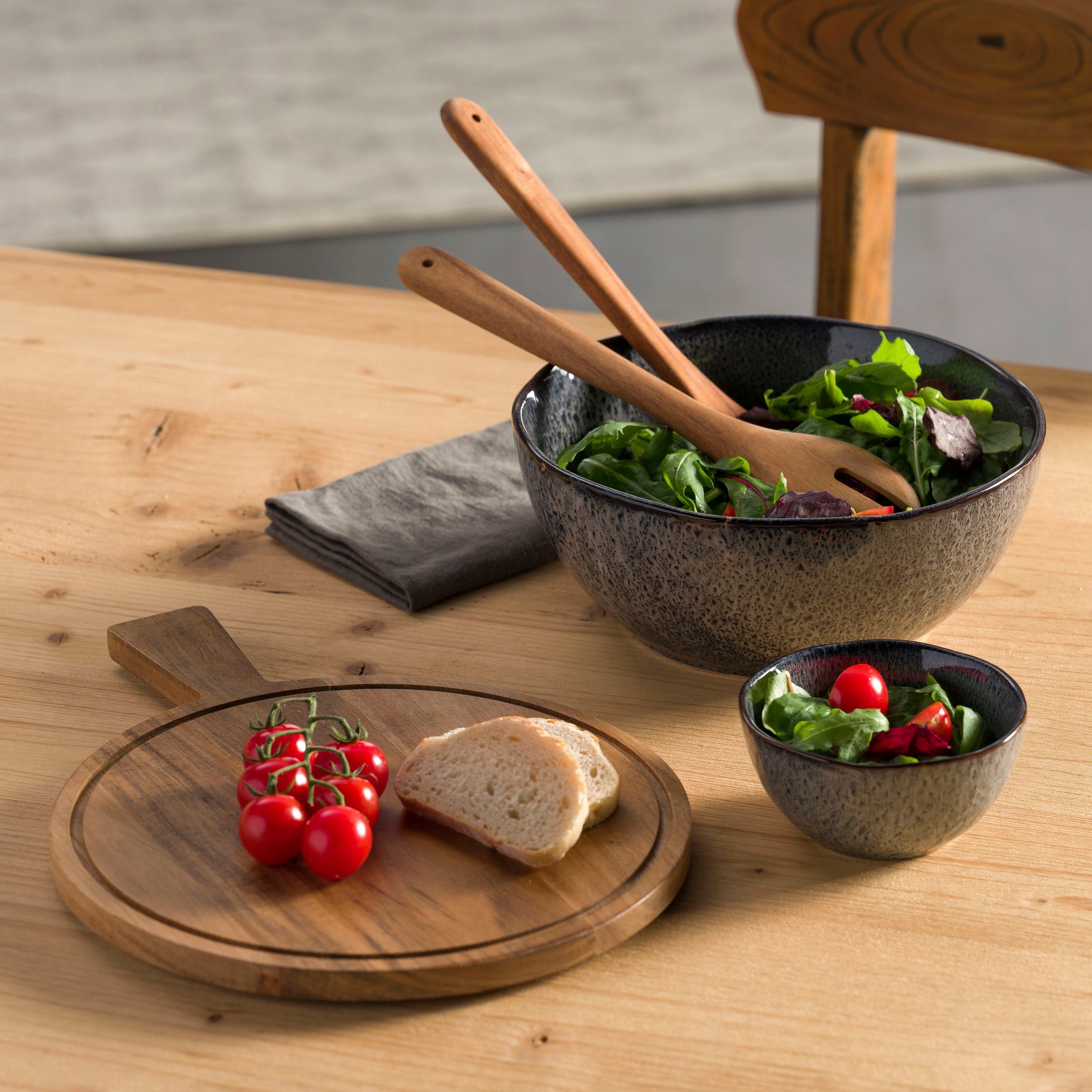 LEONARDO Salatbesteck MATERA (Set, 2-tlg), Akazienholz, 30 cm