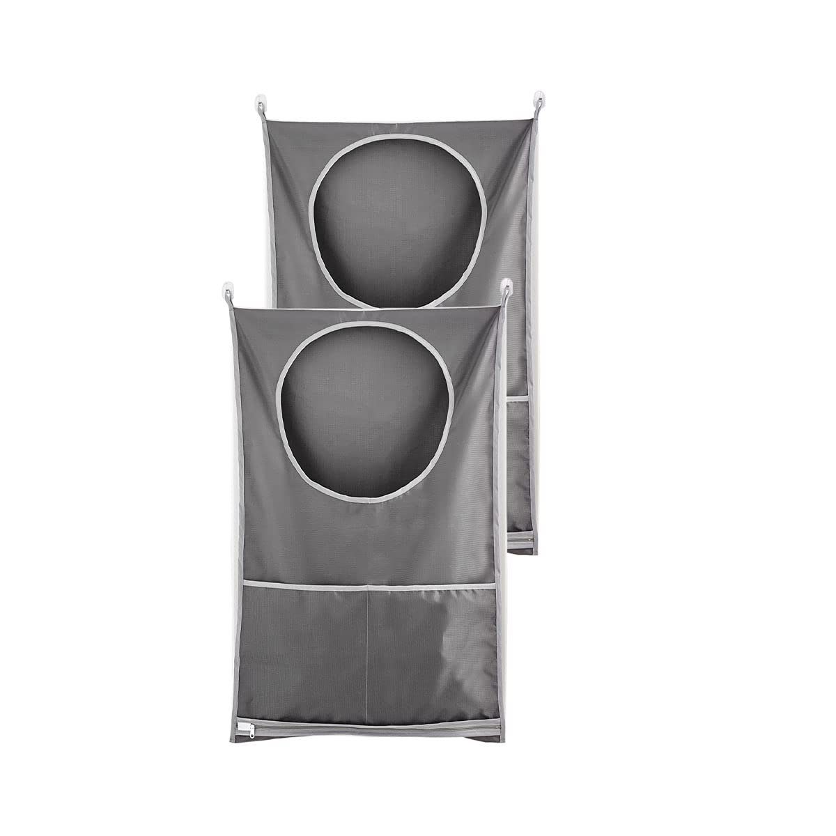 Coonoor Wäschesäckchen Hängend Wäschekorb Organizer Tasche,(2-St)