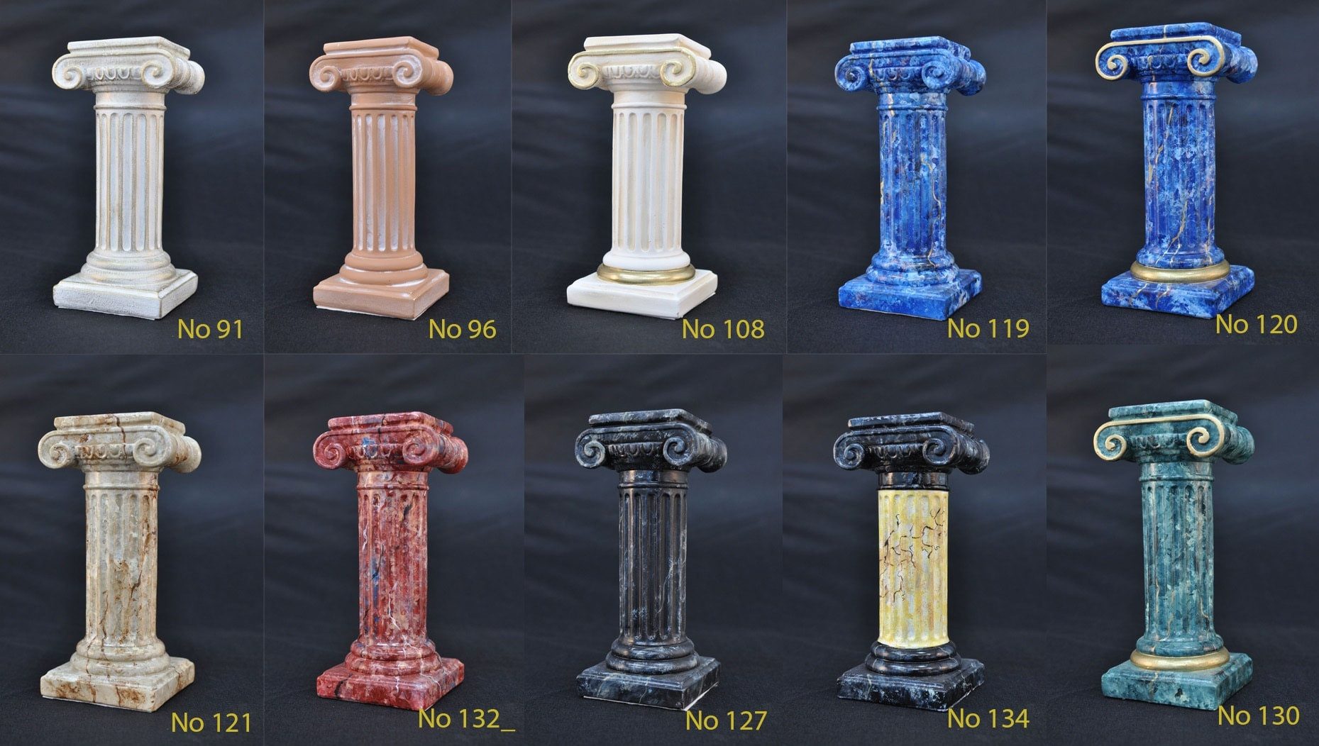 Xlmoebel Dekosäule Römischer Stil Säule für Hotellobby und Restaurant im antiken Design, (Säule mit einem Rohr Material : Kunststoff 275 cm Höhe XXXL), Hergestellt in Europa