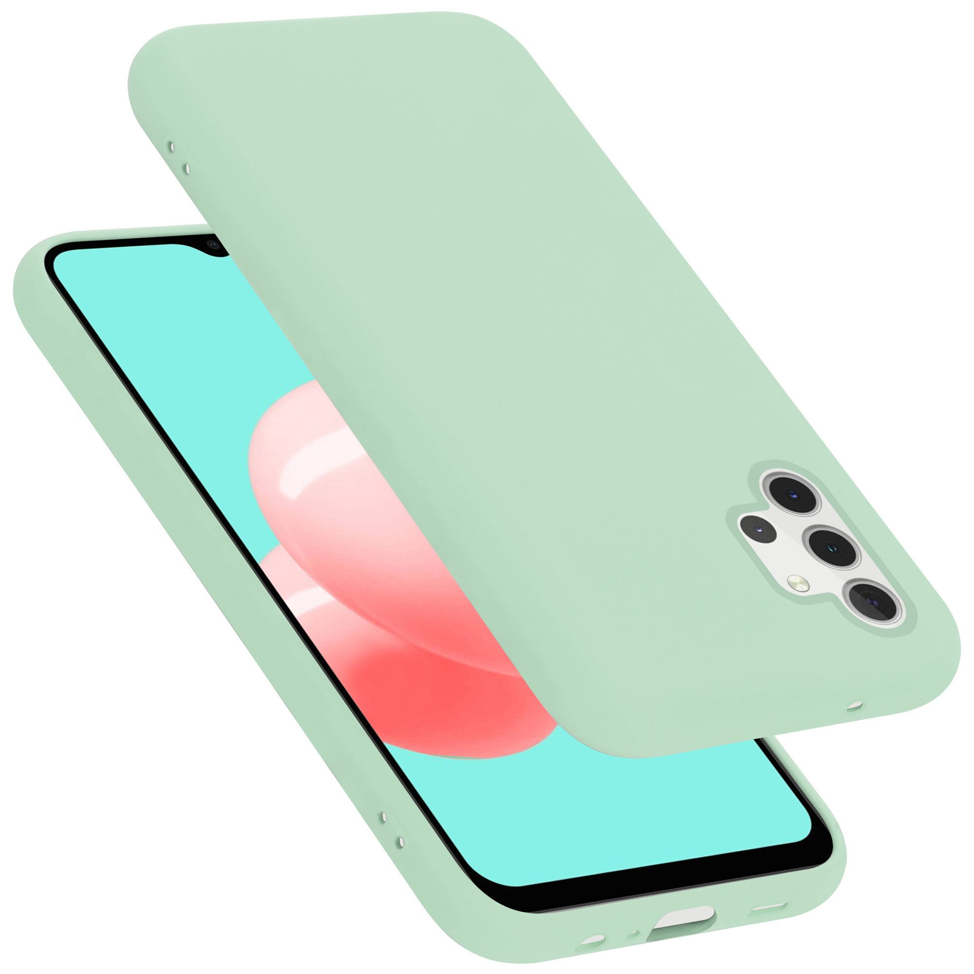 Cadorabo Handyhülle für Samsung Galaxy A32 5G Hülle Samsung Galaxy A32 5G, Flexible Hülle TPU Silikon Schutzhülle Back Cover Case