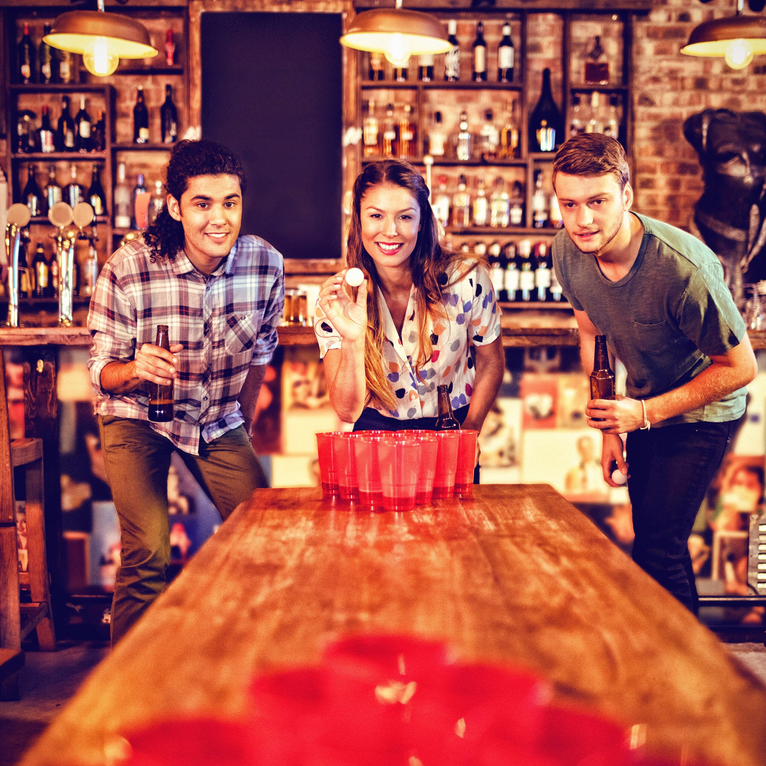 relaxdays Tischtennisball 288x Beer Pong Bälle