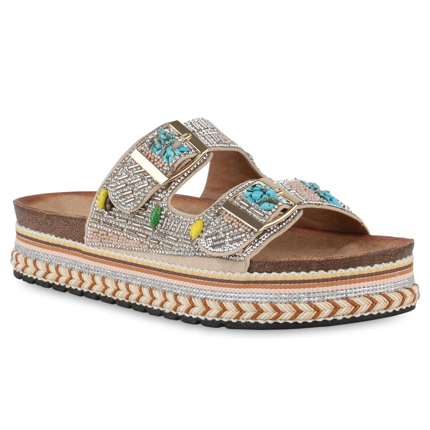 VAN HILL 841100 Sandalette Damen Pantoletten günstig online kaufen