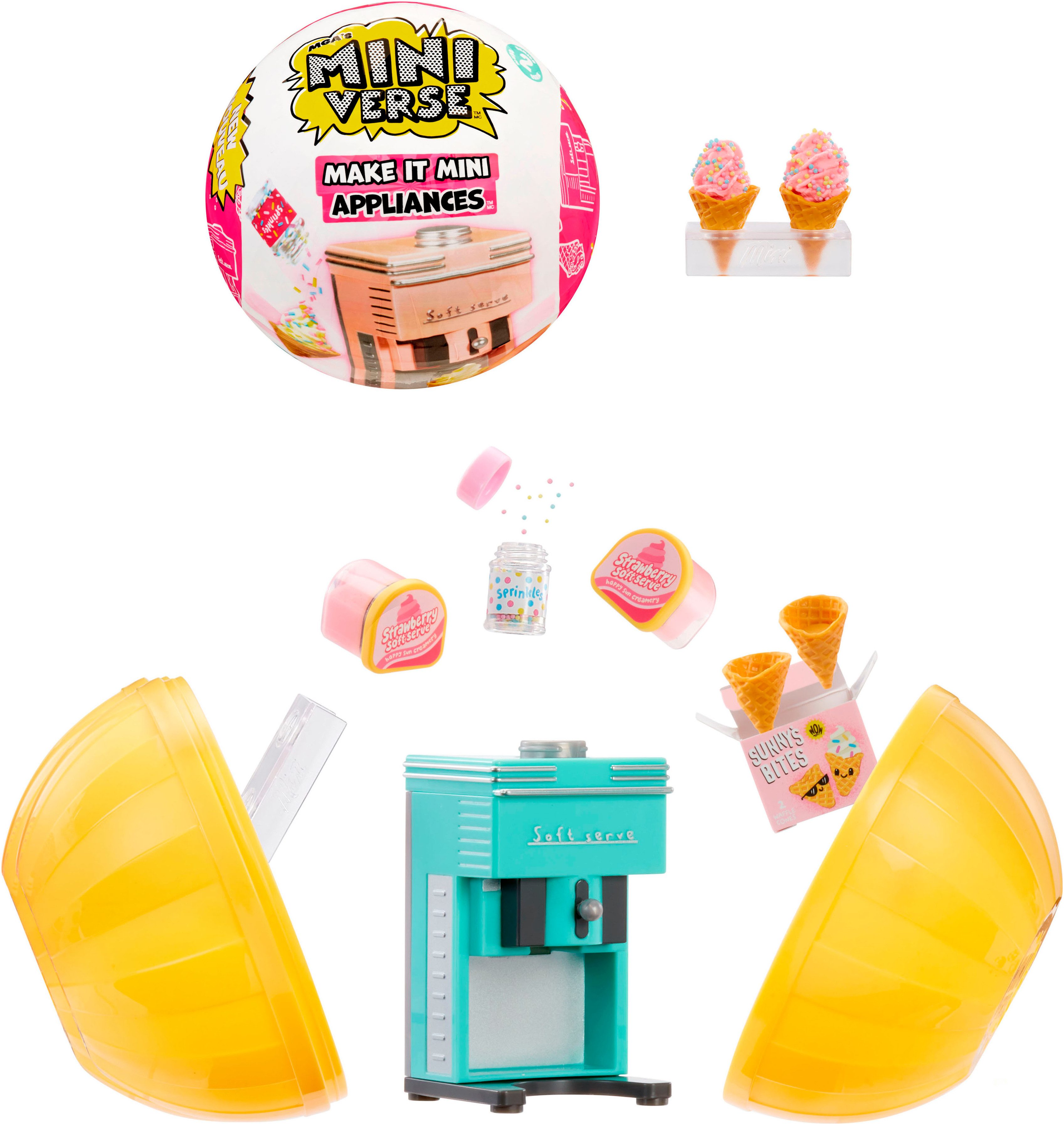 MGA ENTERTAINMENT Kreativset MGA's Miniverse - Make It Mini Appliances, (1-tlg), Lieferung nur 1 Kugel - sortierte Lieferung