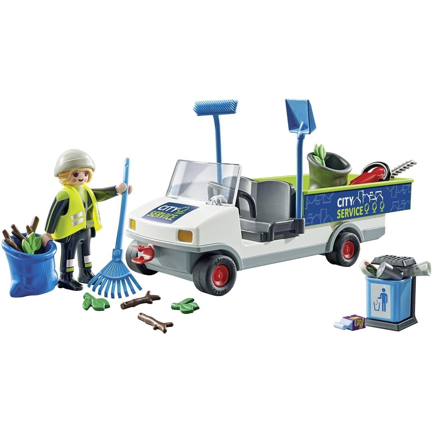 Playmobil® 71433 Stadtreinigung mit E-Fahrzeug Konstruktions-Spielset günstig online kaufen