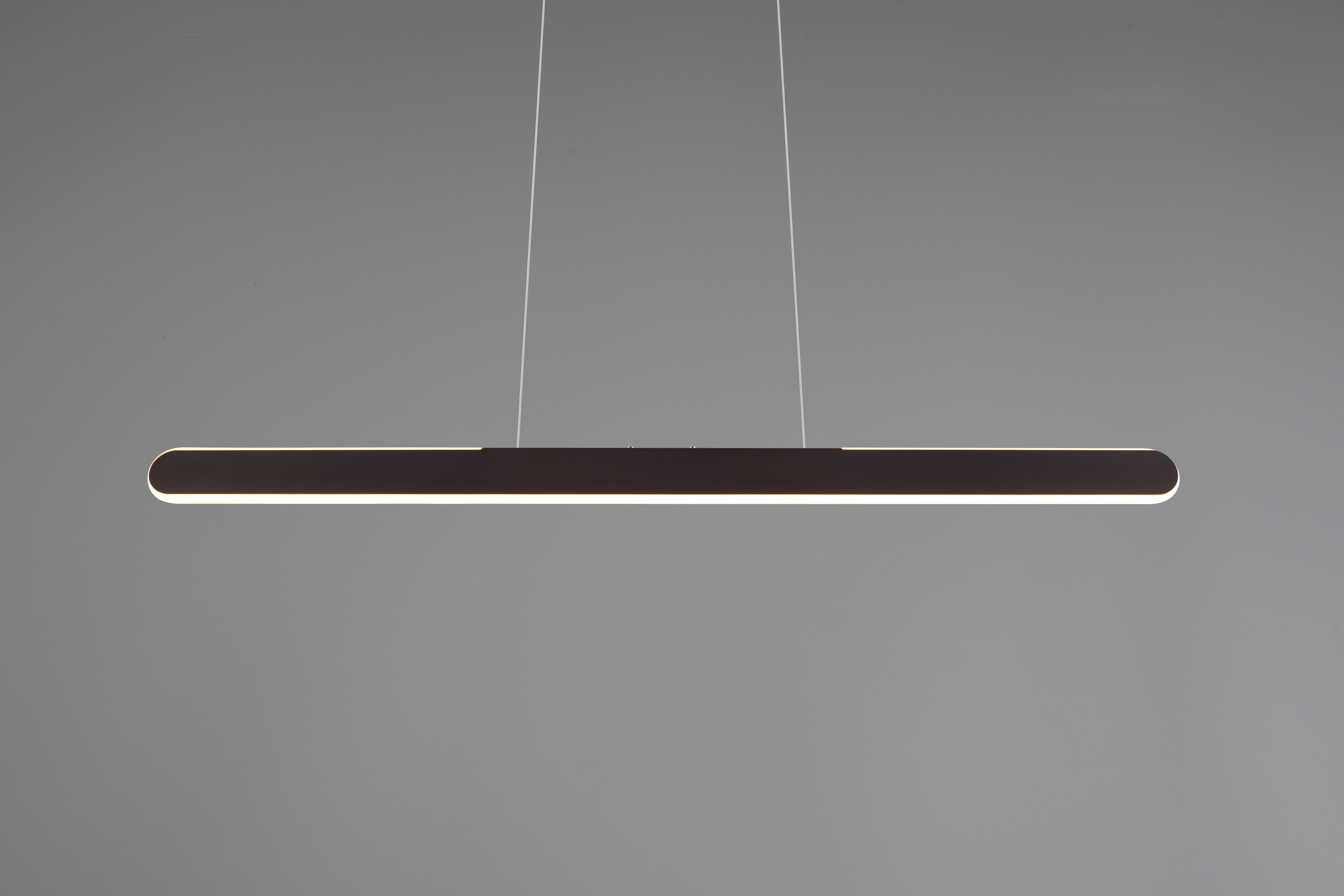 TRIO Leuchten LED Pendelleuchte HELIOS, bis 150 cm höhenverstellbare LED Hängelampe 28W 3300 Lumen, Dimmfunktion, LED fest integriert, warmweiß - kaltweiß, CCT warmweiß-kaltweiß 2700-6500K, dimmbar Touch Sensor, up+down light