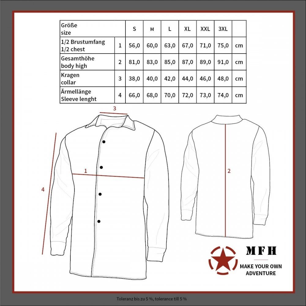 FoxOutdoor Flanellhemd Holzfällerhemd, blau/schwarz, kariert - XL