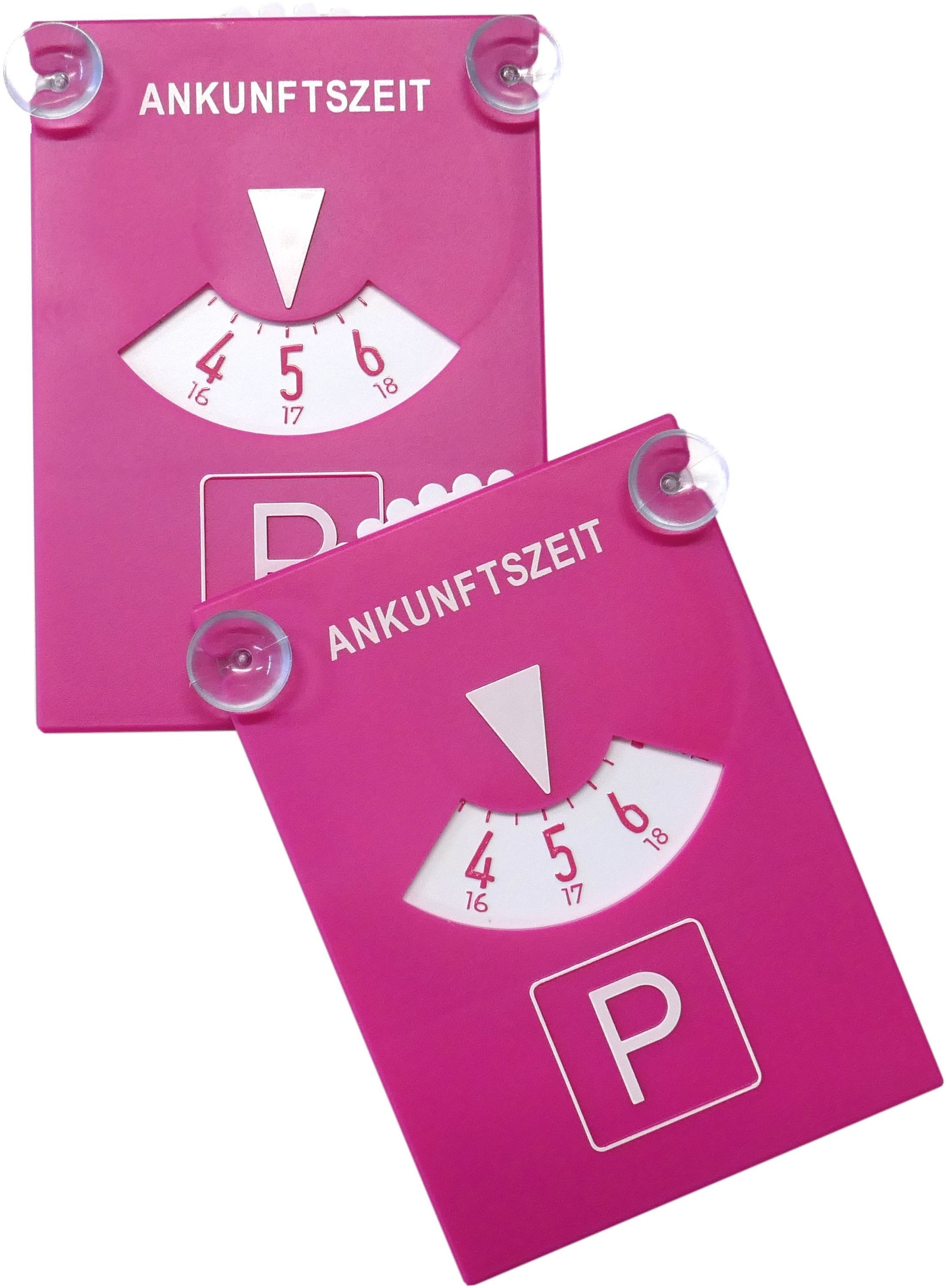 Hermann Schütz Parkscheibe Parkscheibe Pink mit Sauger – Bild 2 von 3