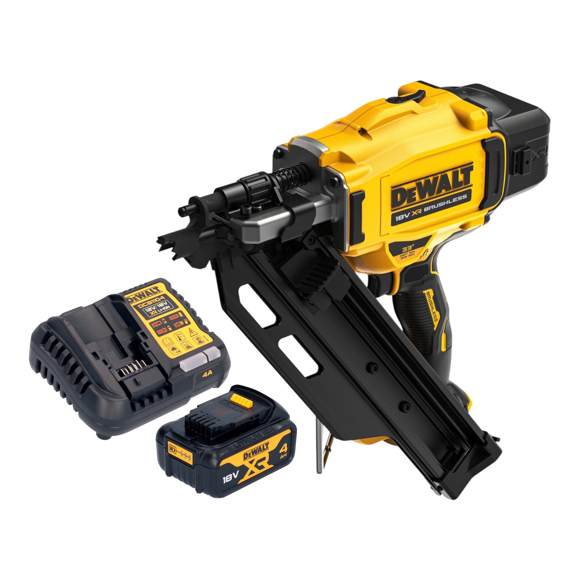 DeWalt Nagler DCN 930 M1 18 V 50 - 90 mm Brushless + 1x Akku 4,0 Ah + Ladegerät
