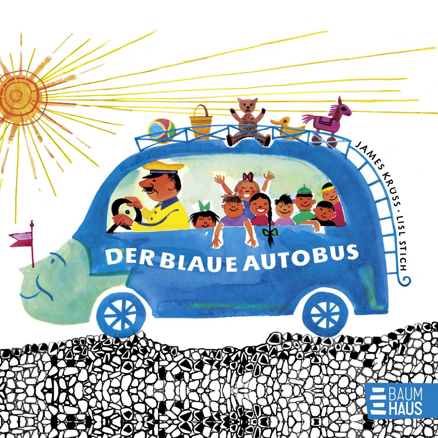 Der blaue Autobus / James Krüss, Der Klassiker von James Krüss als Pappbilderbuch für die Kleinen