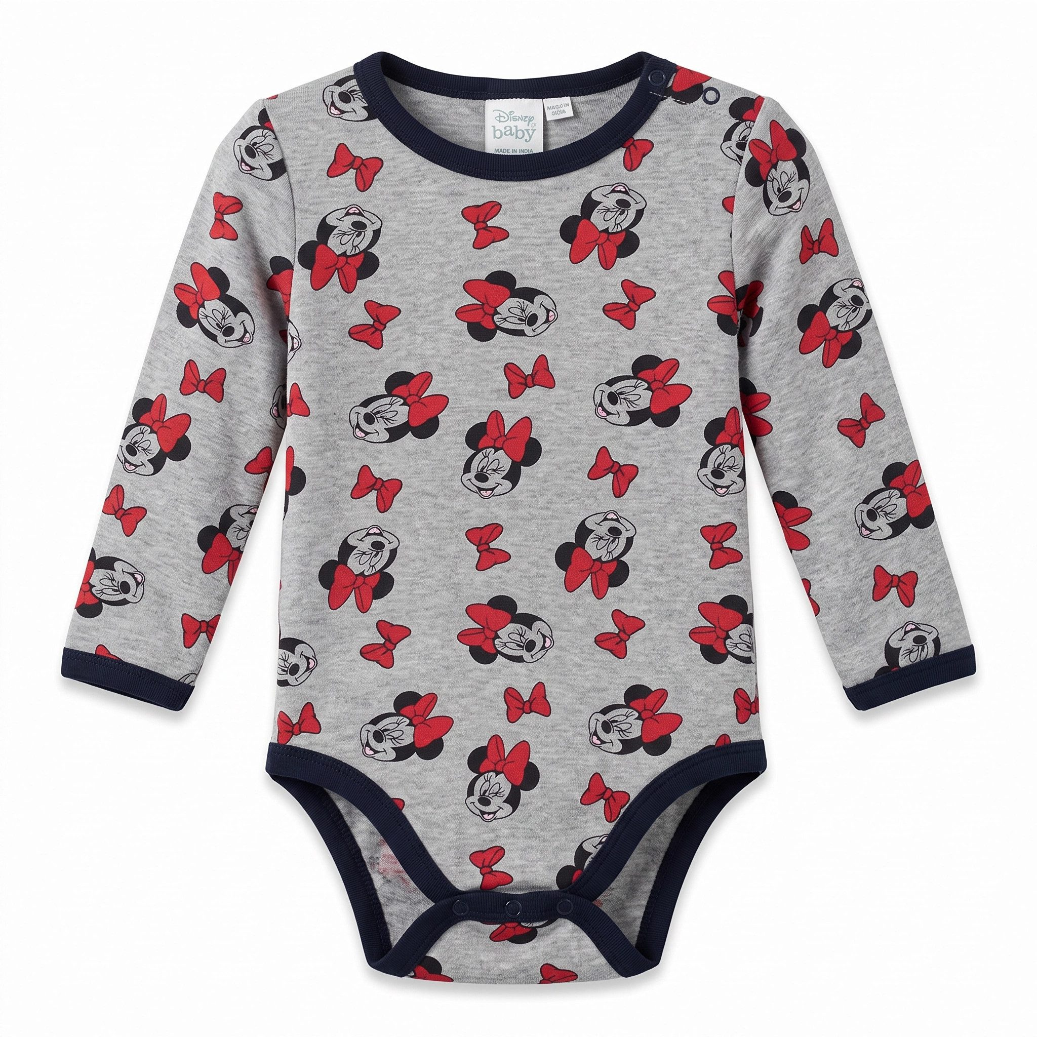 Disney Langarmwickelbody Disney Minnie Maus Baby 2er Pack langarm Body Strampler Gr. 62 bis 92