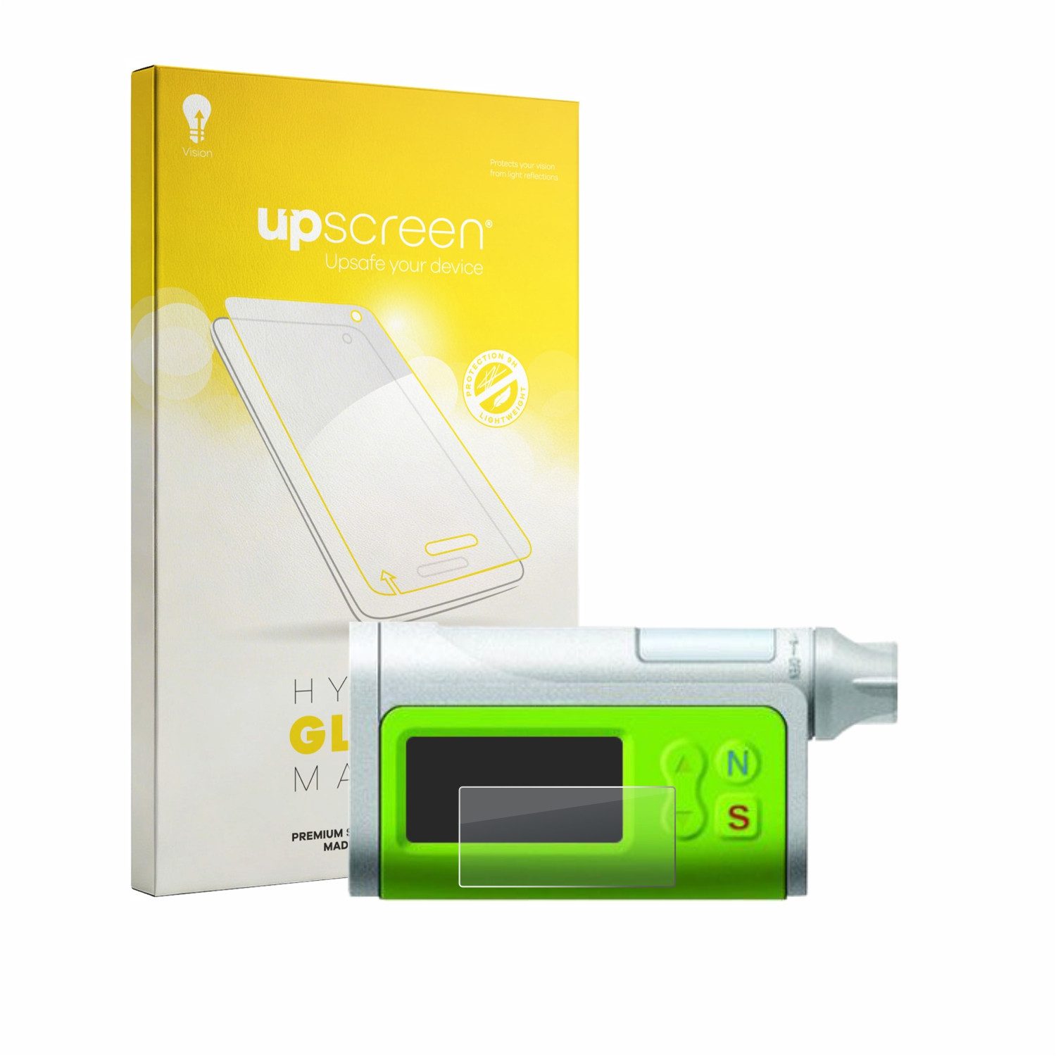 upscreen Displayschutzglas Folie für Dana Diabecare IIS, Schutzfolie Glas Panzer Display Schutz matt