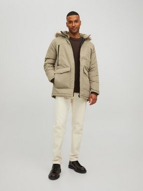 Jack & Jones Parka Warm Gefütterte Jacke Winter Parka Blouson JJECRAFT 4839 in Braun