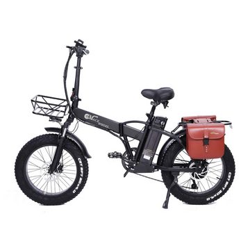 DOTMALL E-Bike CMACEWHEEL GW20 Faltbare Elektrische Moped-Bike 750W Motor 15AH Akku