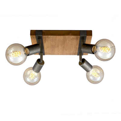 Briloner Leuchten Deckenspots »2900-041«, Deckenlampe / Spot mit Holz - drehbar schwenkbar